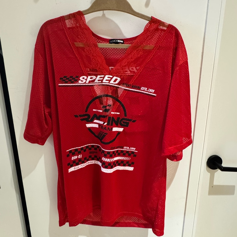 Fashion Nova jersey tshirt sz Large